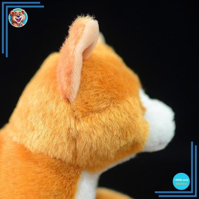 Peluche Chat Roux Couché – Image 3