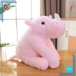 Peluche géante rose rhinocéros XXL