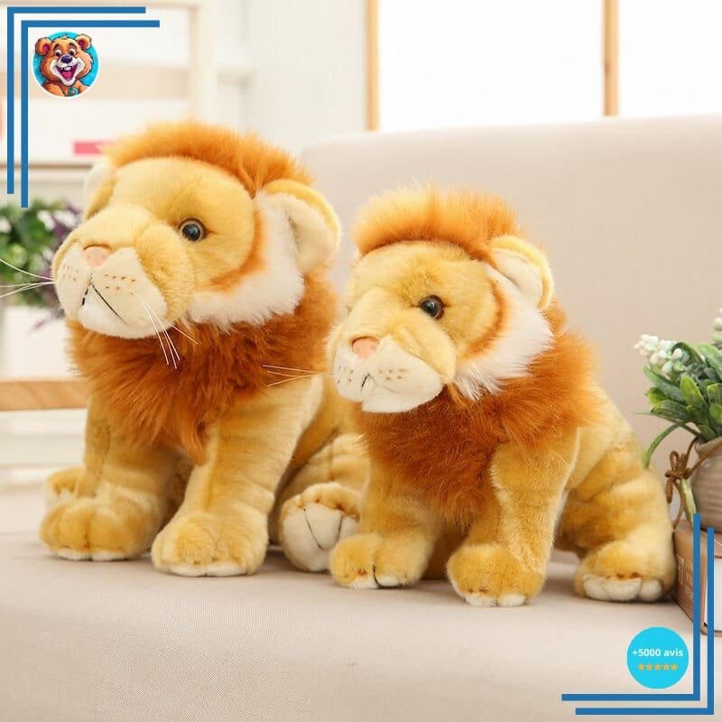 Peluche Lion Mâle – Image 3