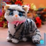 Peluche Chat Tigré Gris