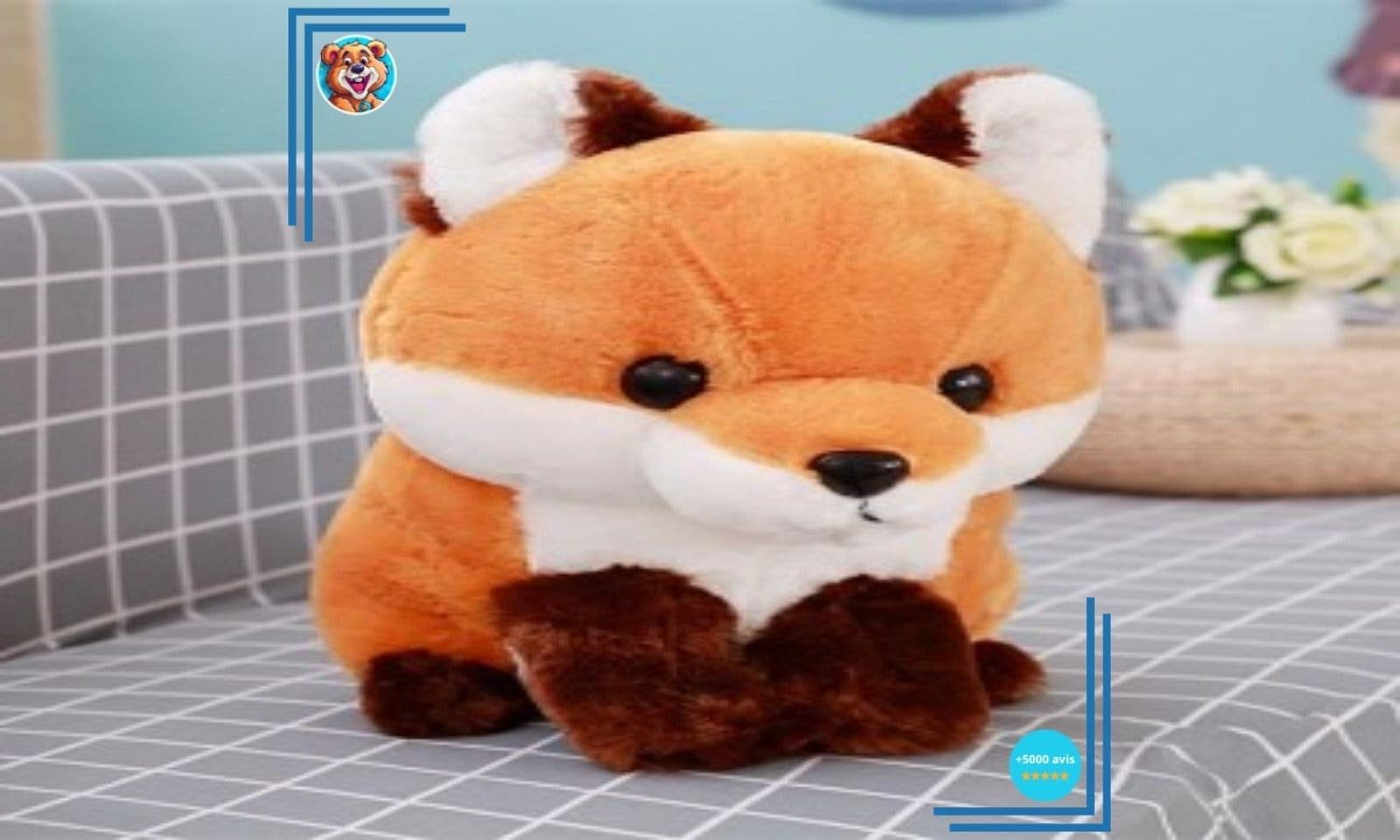Foxy la mignone peluche renard