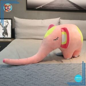 Peluche rose éléphant adorable 100 cm