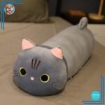 Doudou chat gris ultra mignon