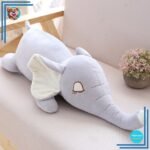Nounours en peluche éléphant vert xxl