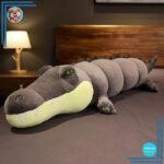 Croco malin en peluche géante ultra-douce