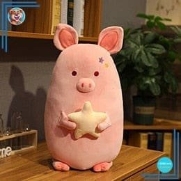 Cochon en jouet peluche attachant et rempli de tendresse