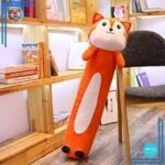 Peluche doudou long renard