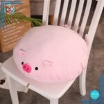 Coussin cochon au groin tout rose