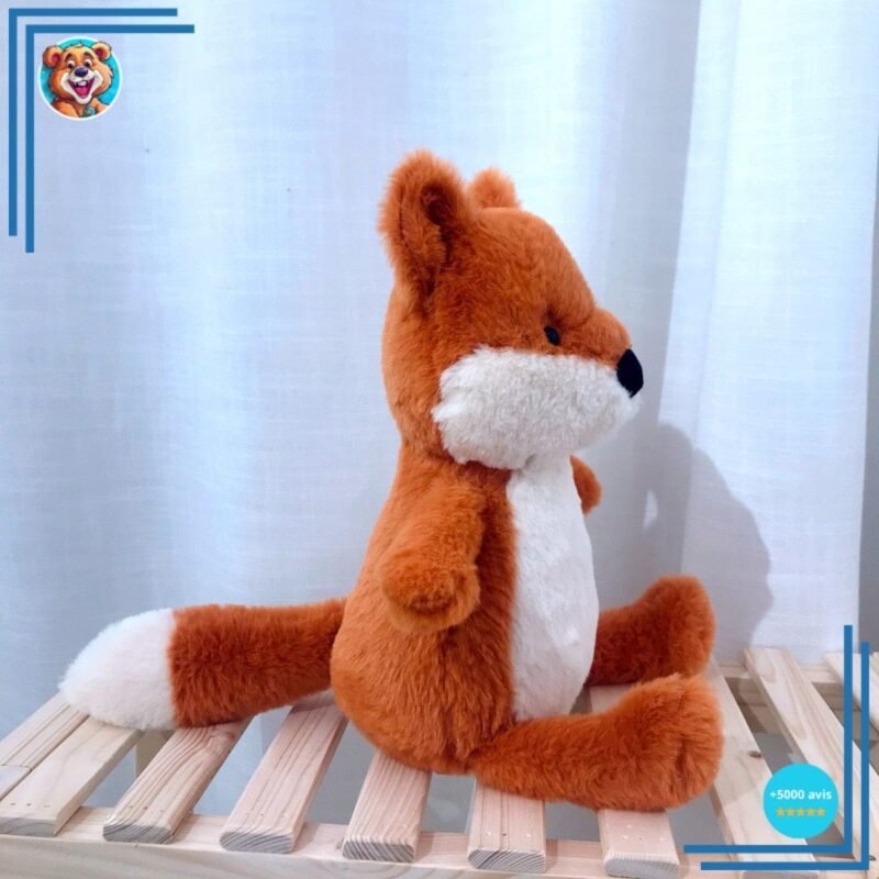 Compagnon renard en peluche doux, mignon et attachant – Image 2