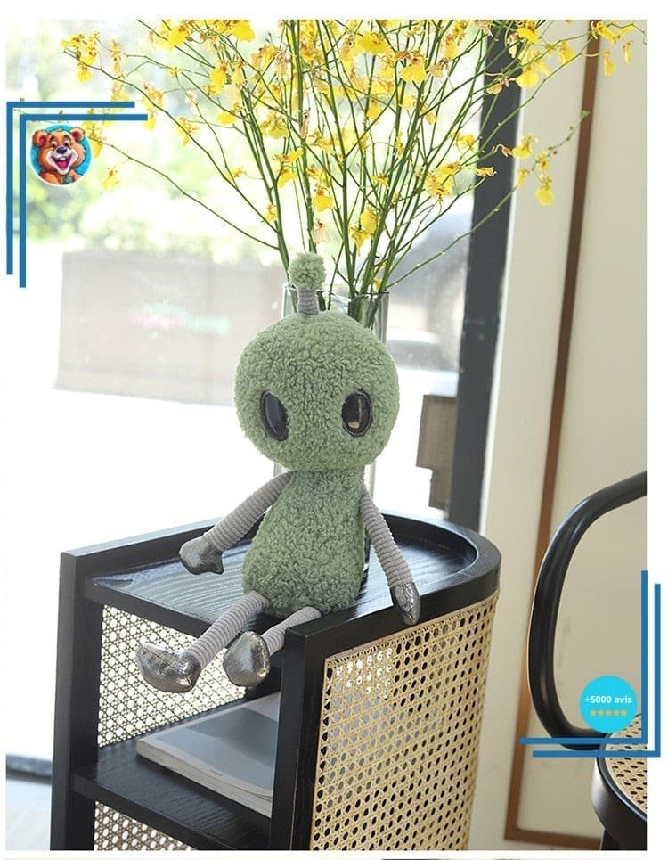 Jouet en peluche extraterrestre aux grands yeux – Image 2