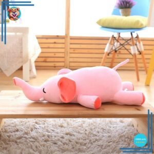 Éléphant rose en peluche idéal comme cadeau