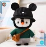 Peluche pingouin pull vert