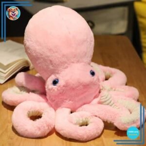 Peluche pieuvre rose trop mignonne