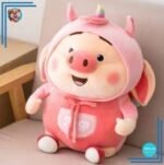 Peluche cochon kawaii rose