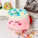 Peluche Kirby avec bonnet de nuit bleu