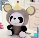 Peluche panda déguisé en souris