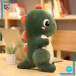 Peluche bébé dinosaure vert